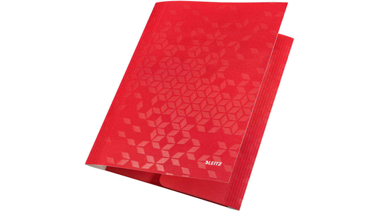 Elastomap Leitz WOW A4 3 kleppen rood