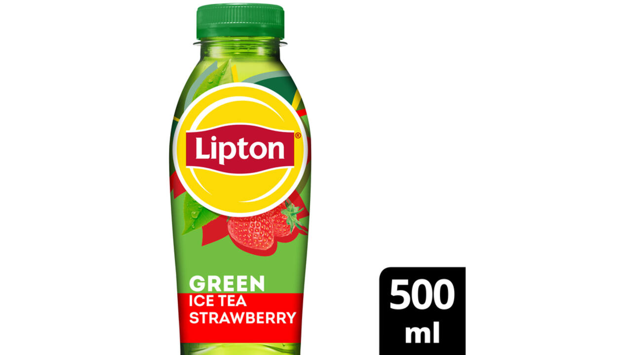 Frisdrank Lipton Ice Tea green strawberry petfles 500ml