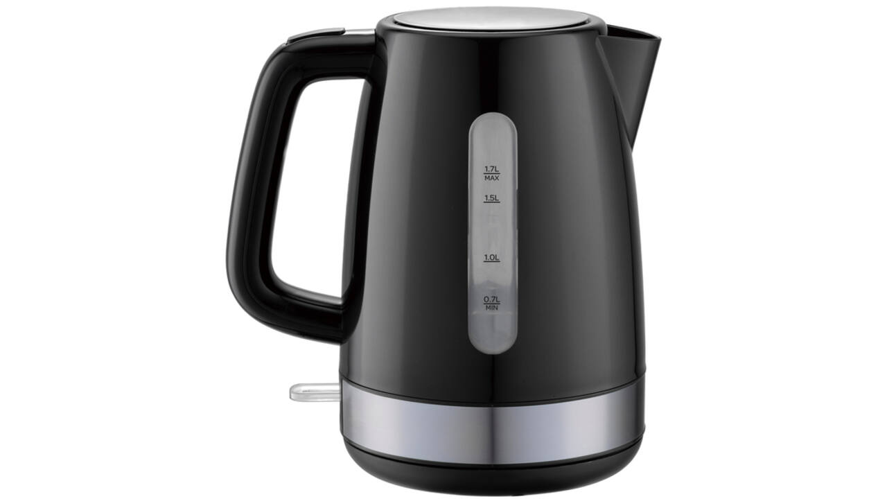 Waterkoker Inventum 1.7 liter zwart met rvs