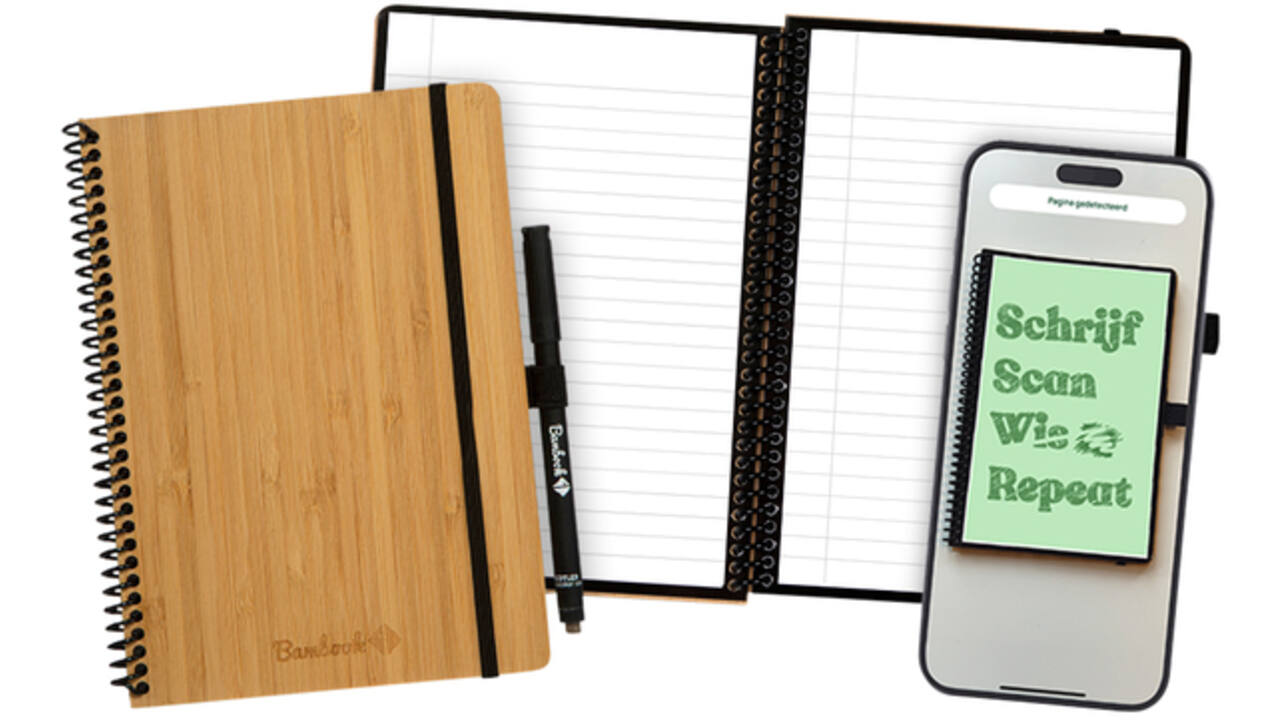 Notitieboek Bambook Classic hardcover A5 lijn 40 pagina's uitwisbaar