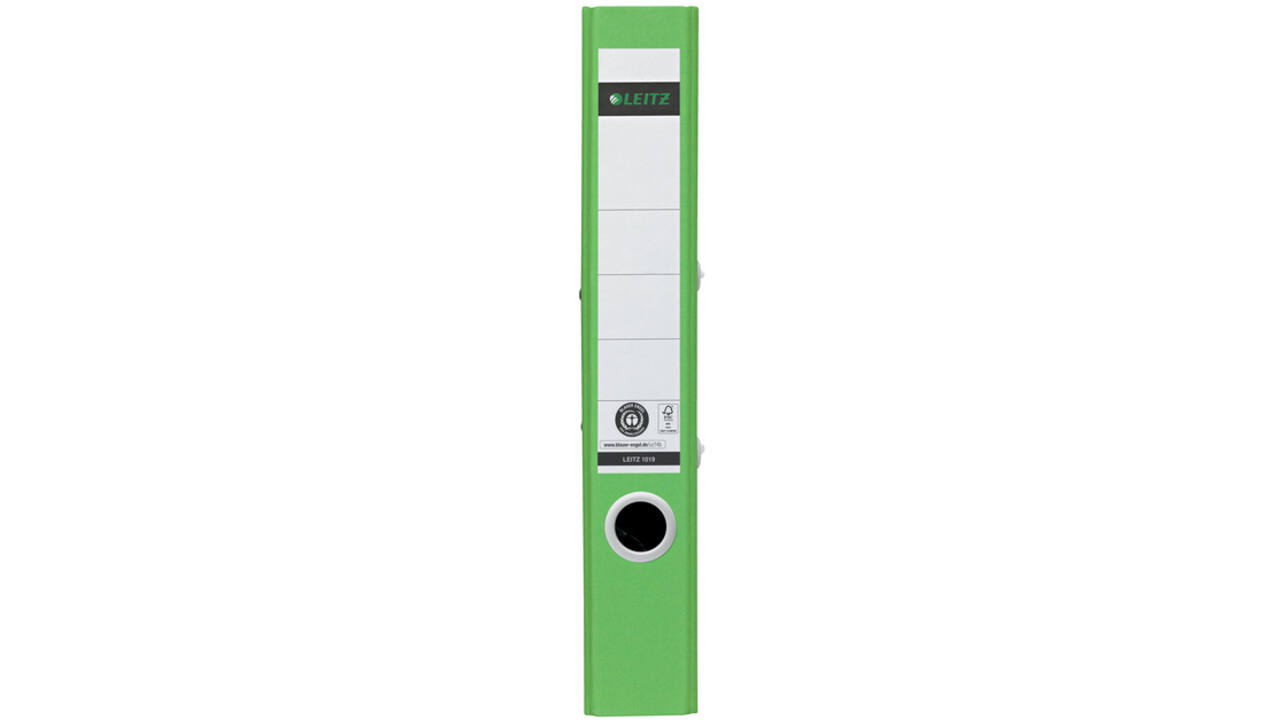 Ordner Leitz 180° Recycle 55 mm karton A4 groen