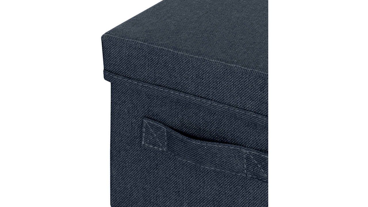 Opbergdoos Leitz gestoffeerd met deksel 190x160x285mm grijs 2 st