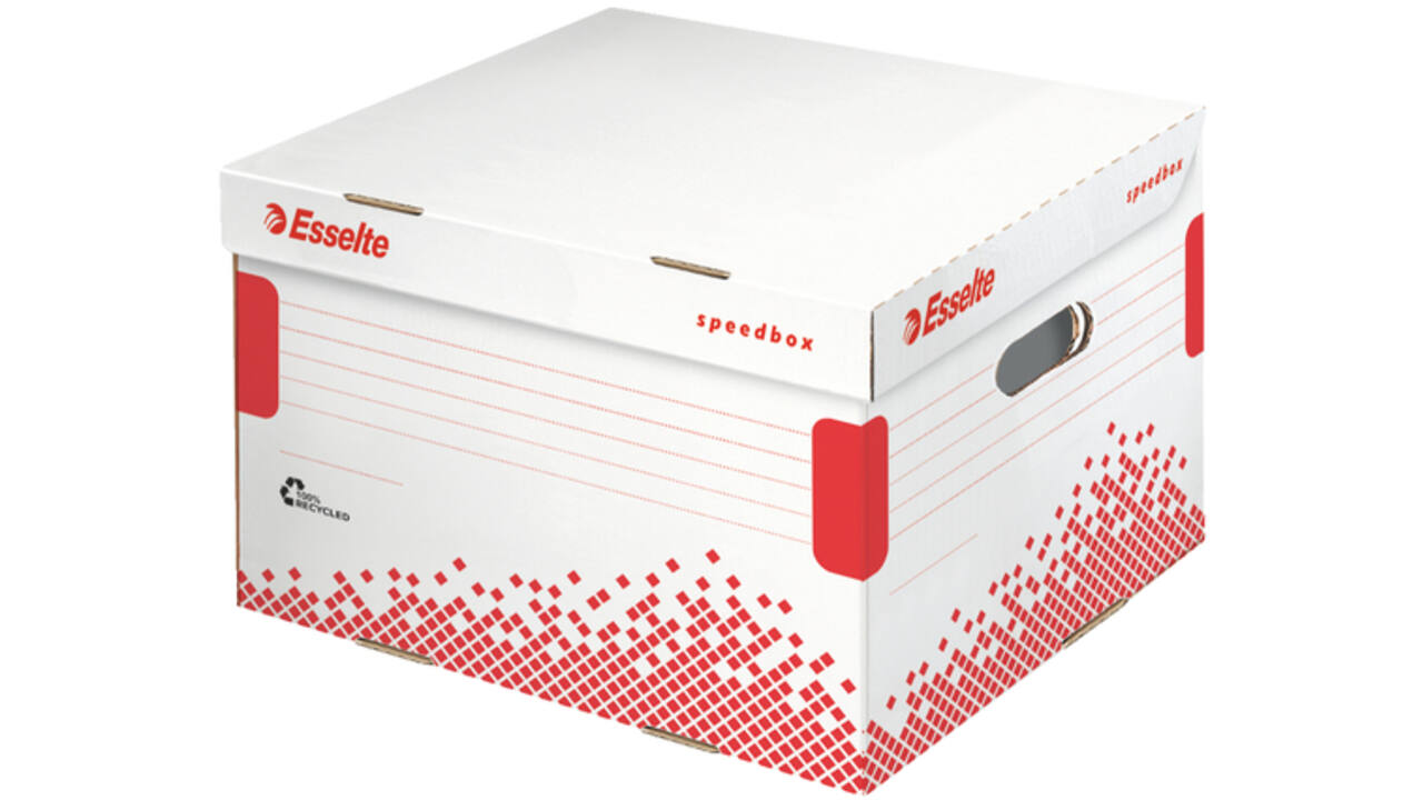 Opberg- en transportdoos Esselte Speedbox 433x263x364mm wit