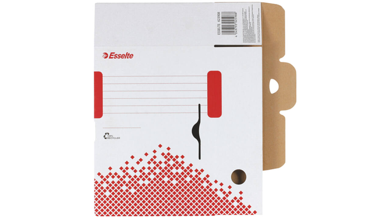 Archiefdoos Esselte Speedbox 100x250x350mm wit