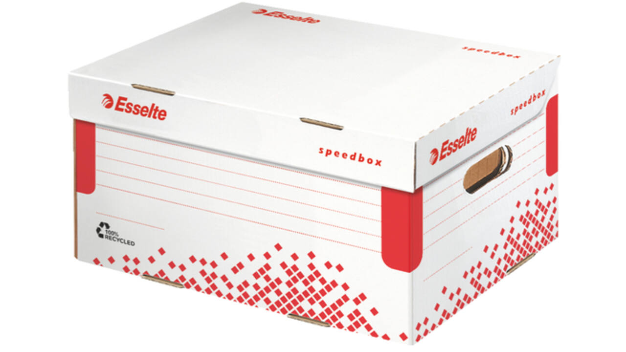 Opberg- en transportdoos Esselte Speedbox 355x193x252mm wit