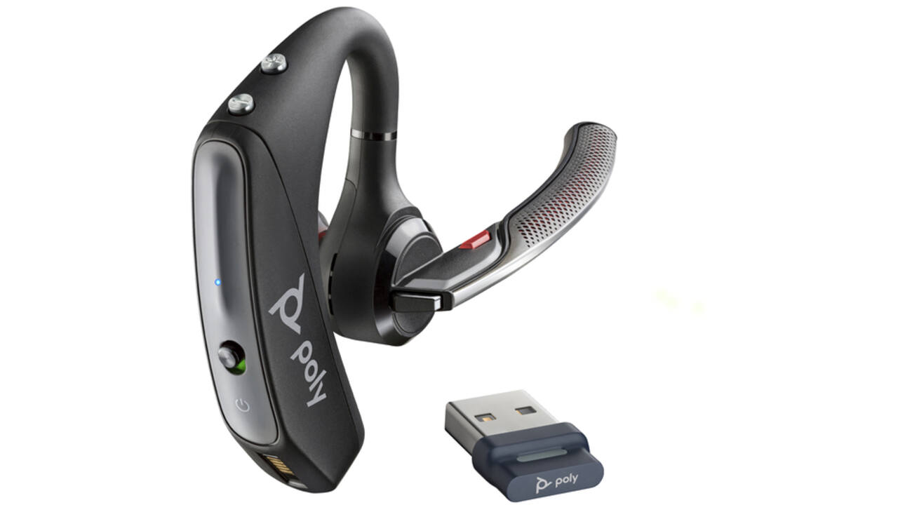 Headset HP POLY Voyager 5200 USB-A Bluetooth met BT700 dongle