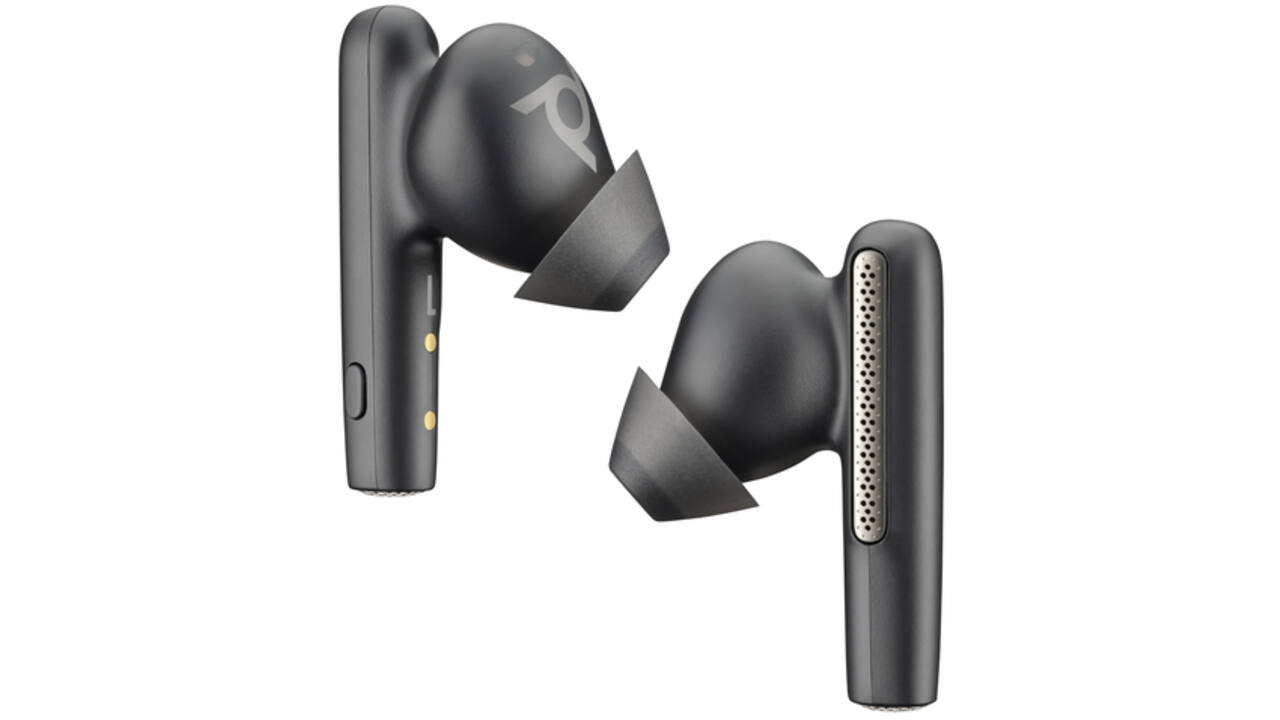 Earbuds HP POLY Voyager Free 60 UC M met BT700 USB-C-adapter en oplaadcase basis