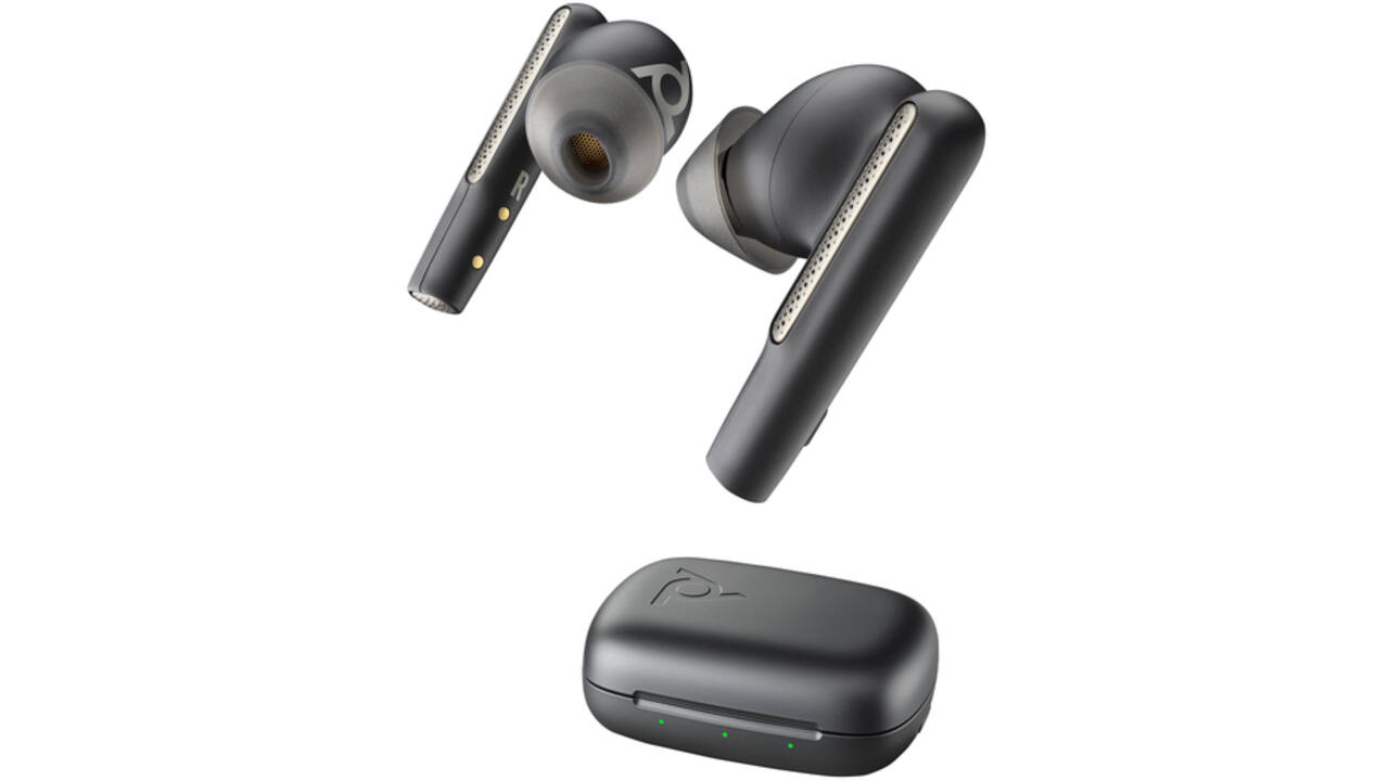 Earbuds HP POLY Voyager Free 60 UC M met BT700 USB-C-adapter en oplaadcase basis