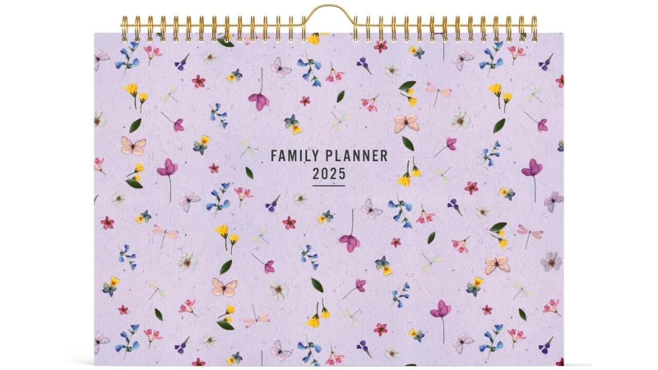 Familiekalender 2025 Lannoo 310x220 Flowers Bouquet 7dagen/1pagina