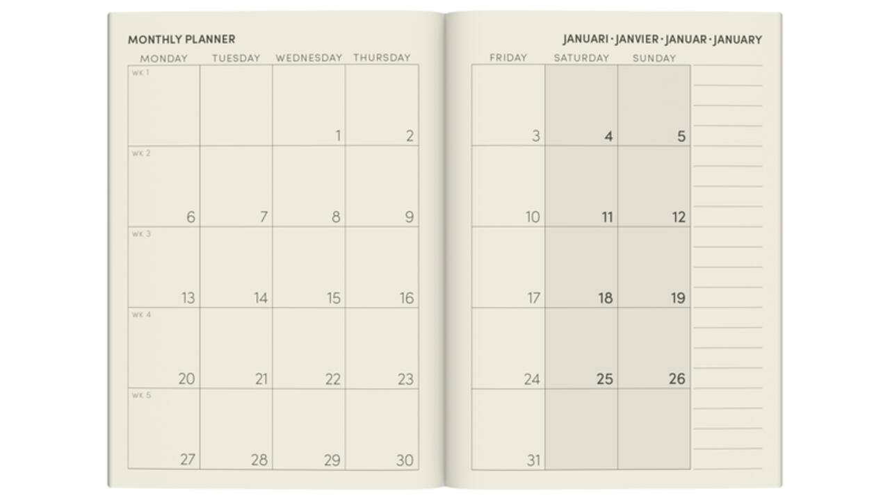 Agenda 2025 Lannoo Fragile 7dagen/2pagina's