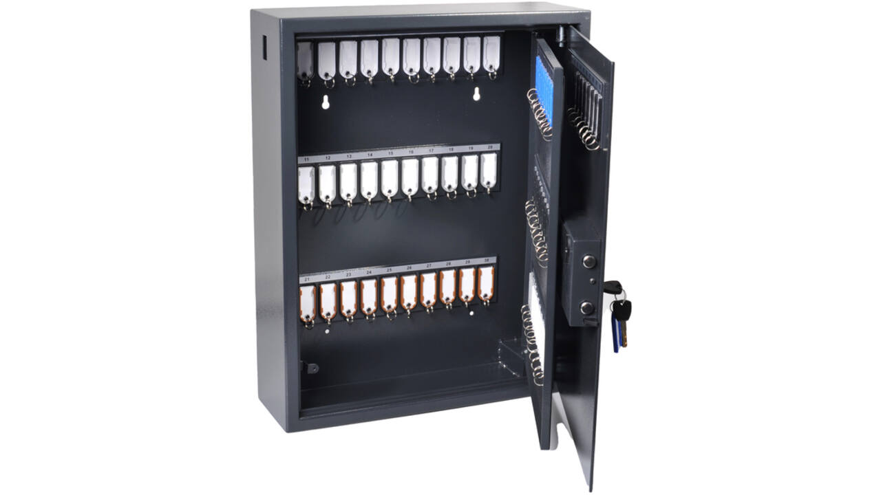 Sleutelkast Pavo high security magnetisch met fingerprintslot 100 haken 600x480x150mm
