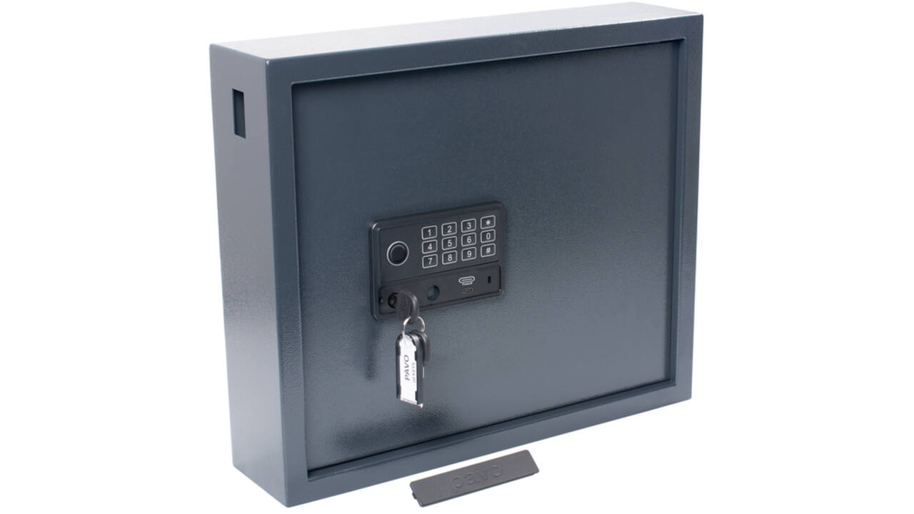 Sleutelkast Pavo high security magnetisch met fingerprintslot 20 haken 350x410x100mm