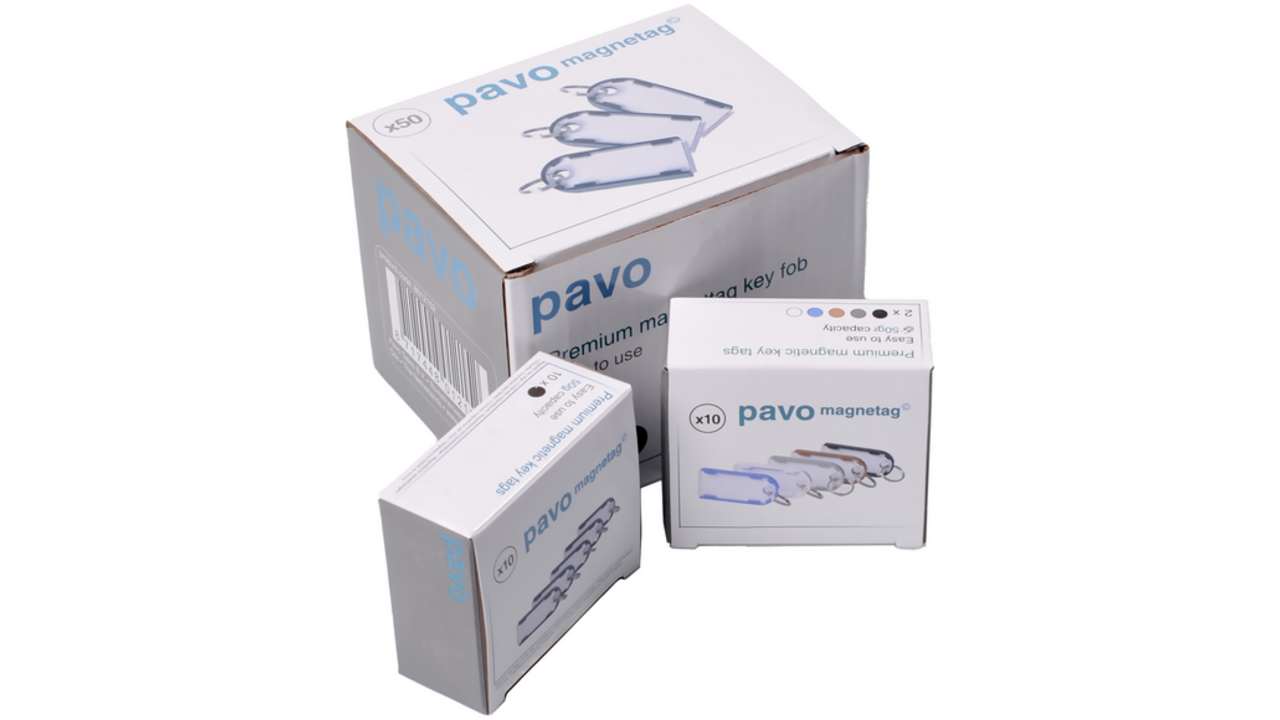Sleutellabel Pavo magnetisch assorti