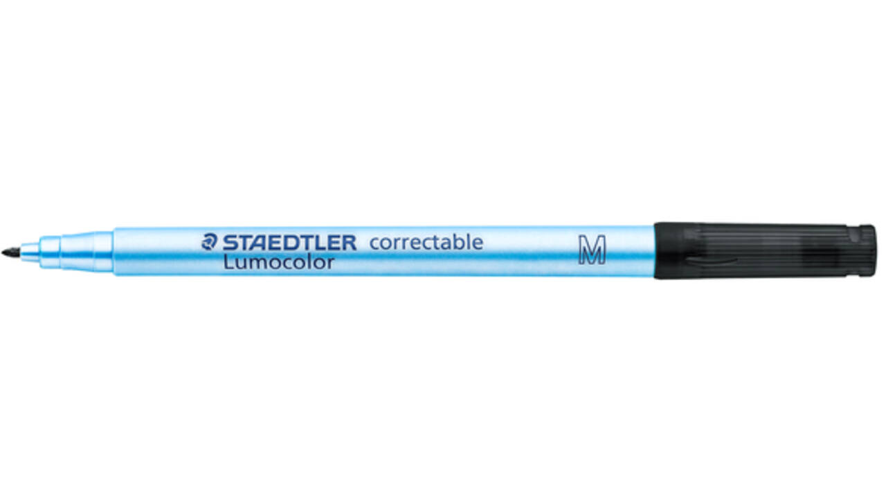 Viltstift Staedtler Lumocolor 305 non permanent correctable M zwart