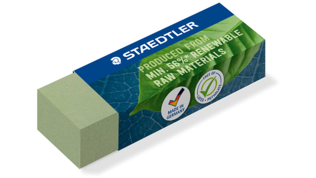 Gum Staedtler Eco 52680 65x23x10mm olijfgroen
