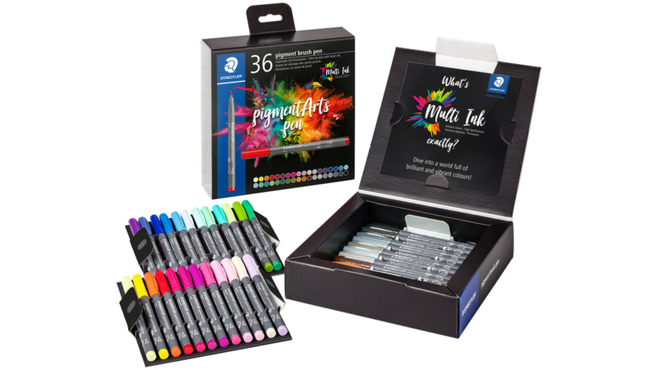 Brushpen Staedtler PigmentArts set à 36 kleuren