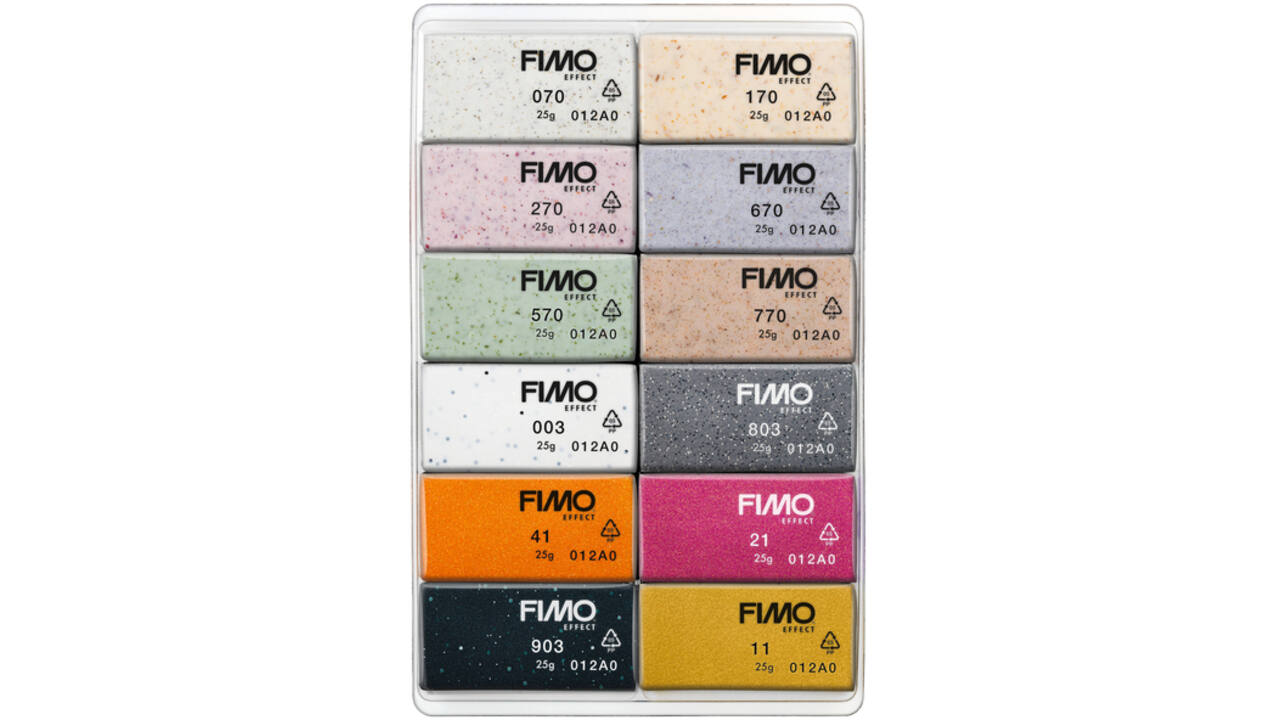 Klei Fimo effect colour pak à 12 Boho kleuren