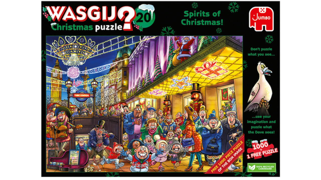 Puzzel Wasgij Christmas 20 - De Geesten van de Kermis! 2x1000st (1 puzzle for free)