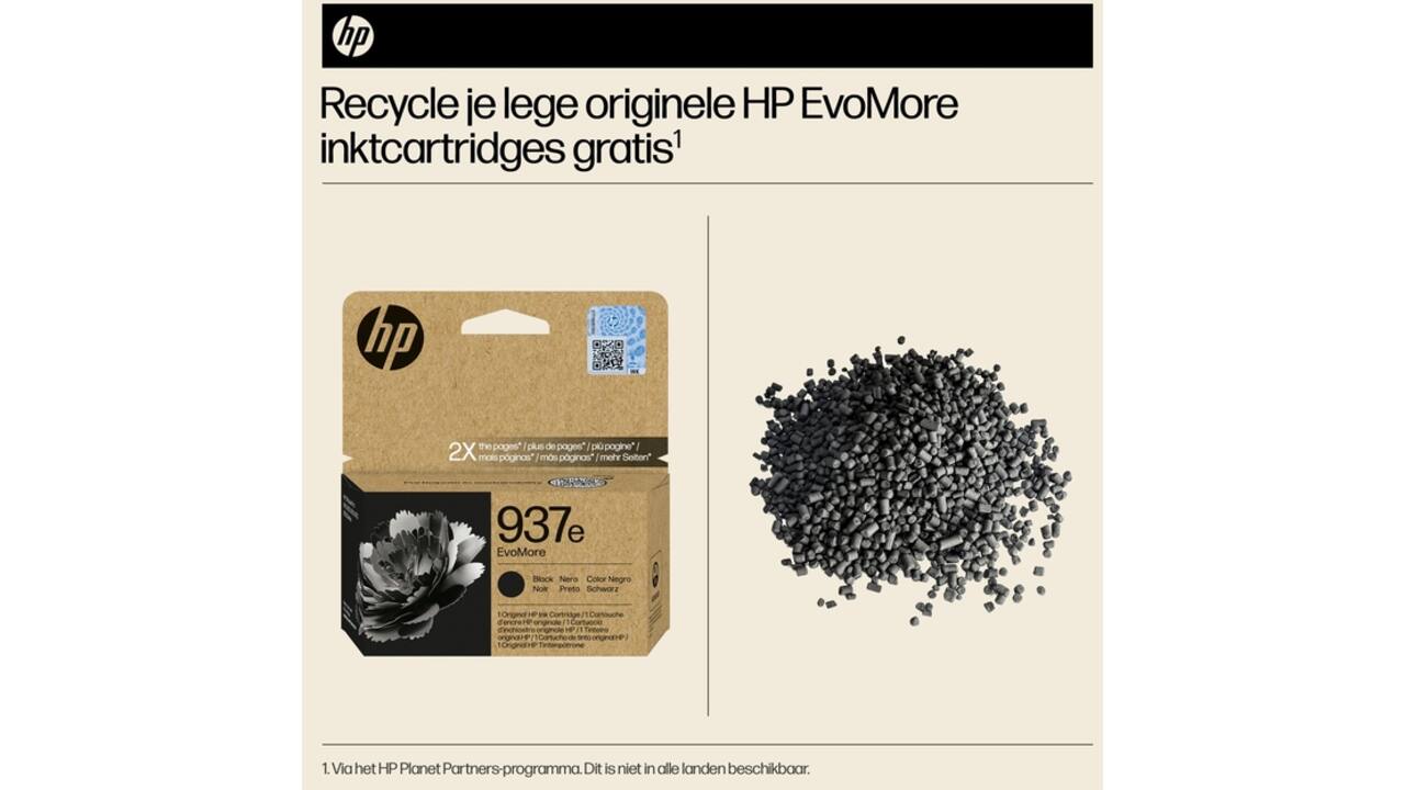 Inktcartridge HP 4S6W9NE 937E Evomore zwart