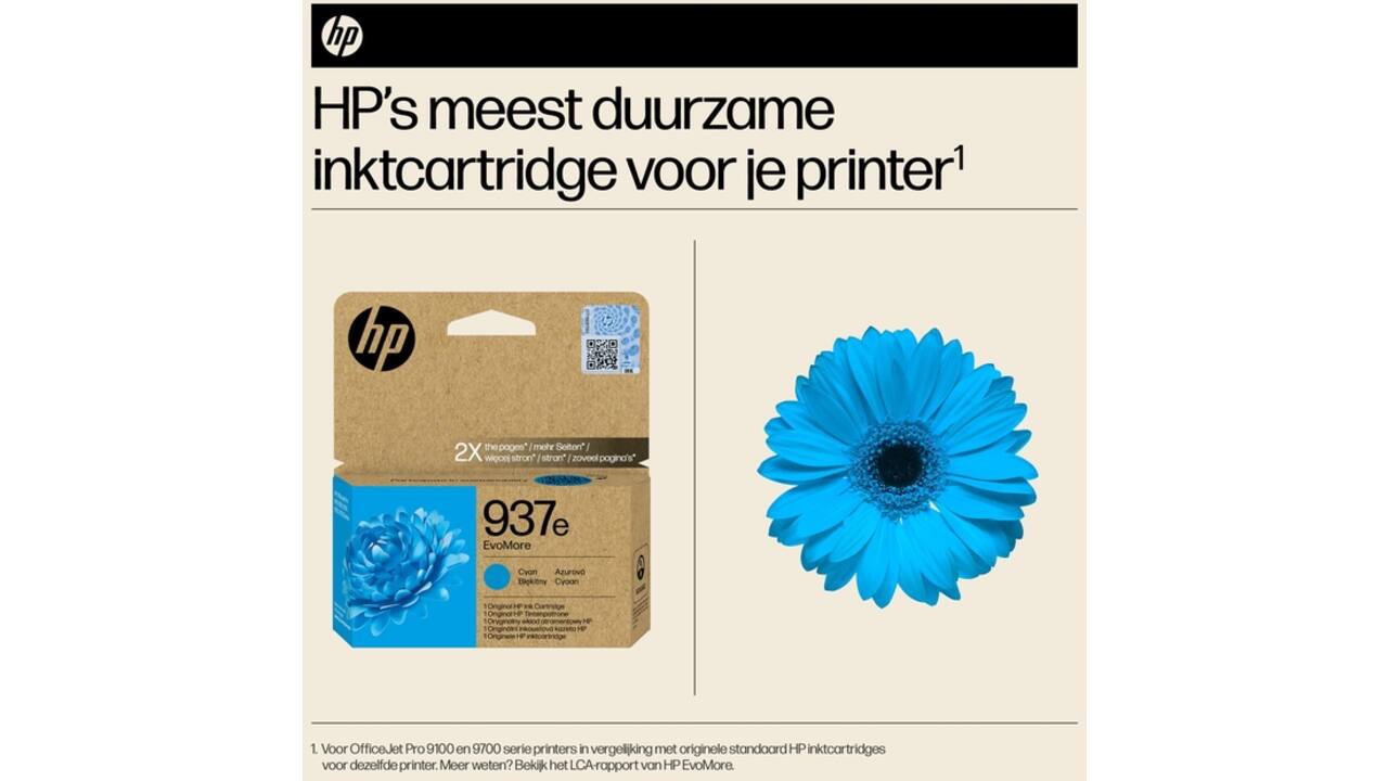 Inktcartridge HP 4S6W6NE 937E Evomore blauw