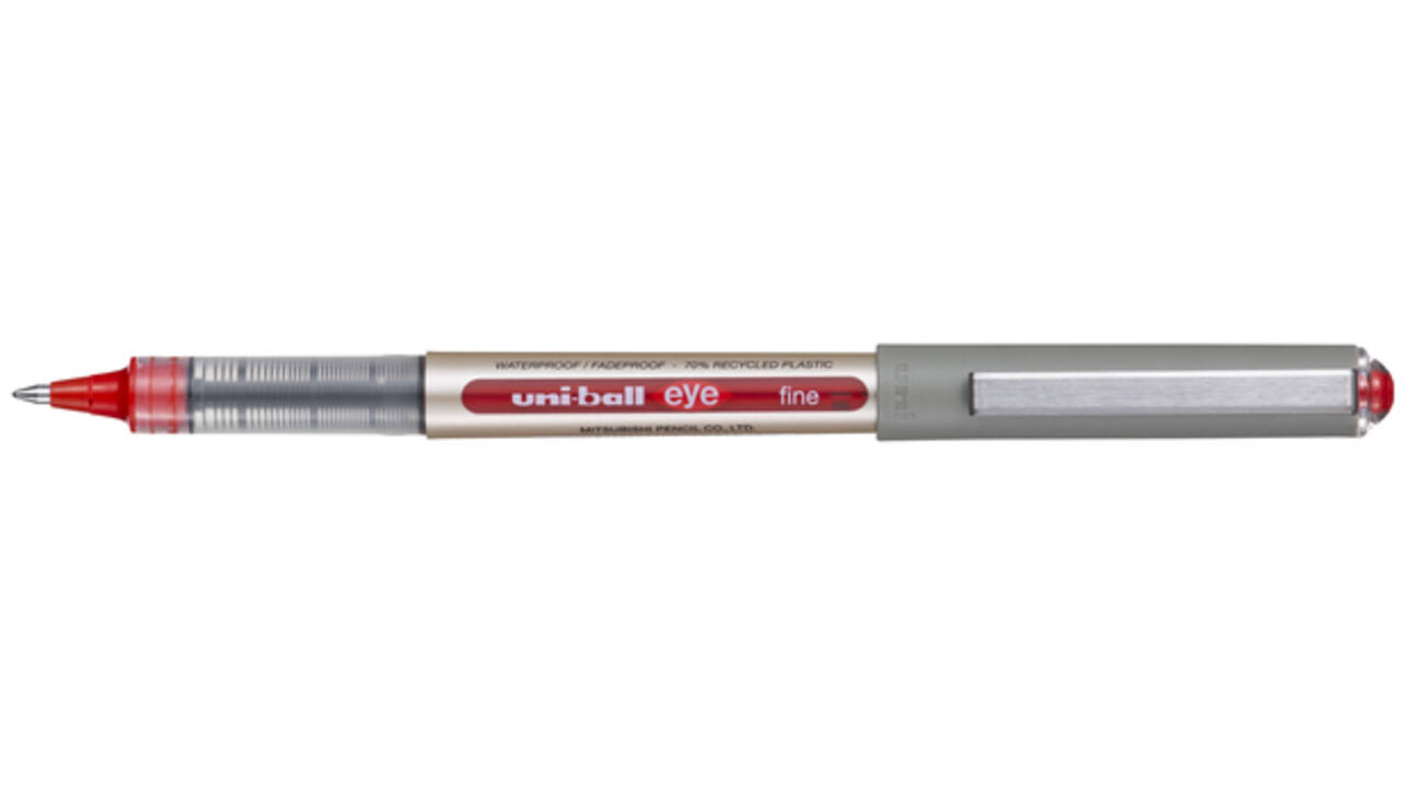 Rollerpen Uni-ball Eye eco 157E medium rood