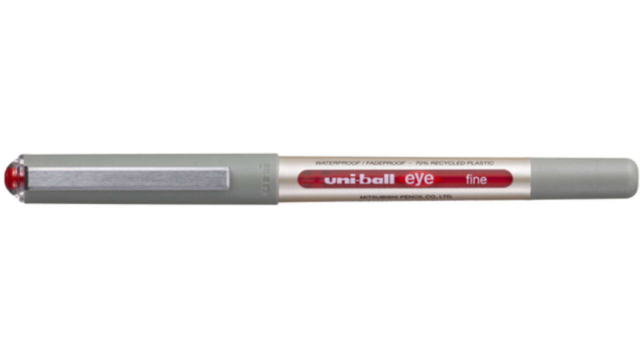 Rollerpen Uni-ball Eye eco 157E medium rood