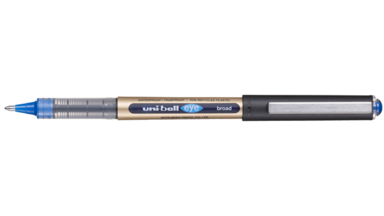 Rollerpen Uni-ball Eye eco 150E breed blauw