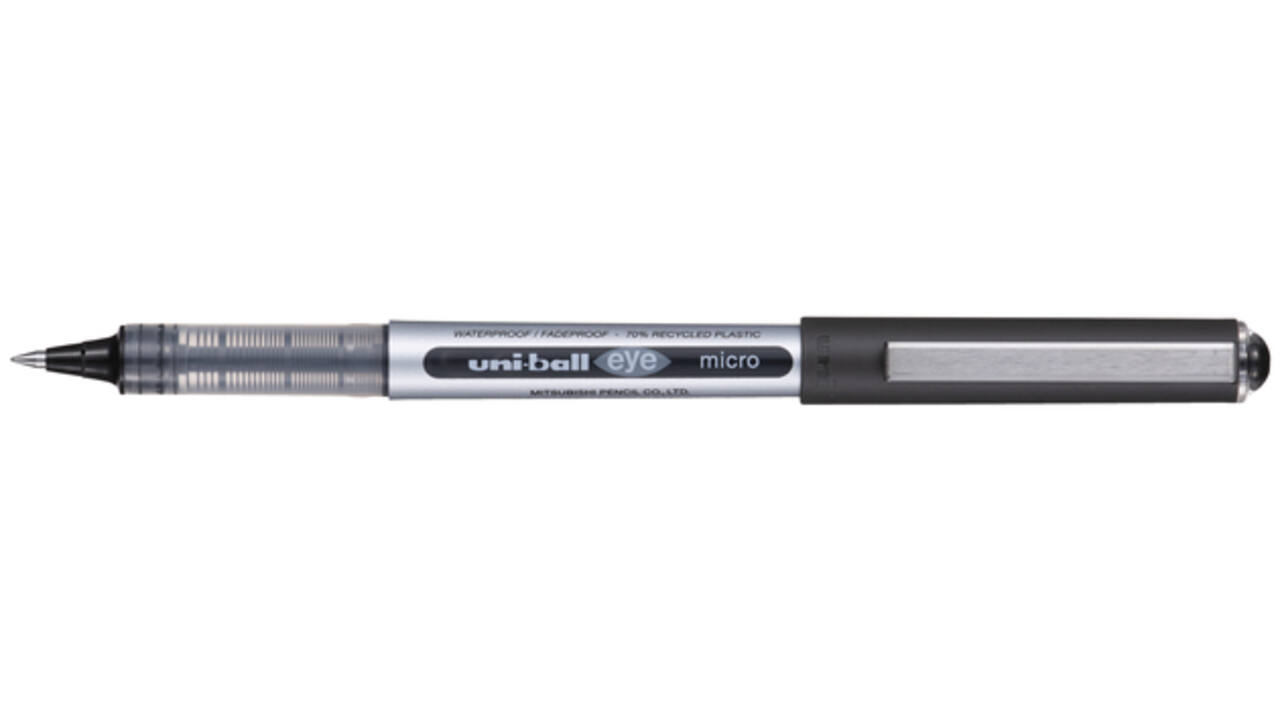 Rollerpen Uni-ball Eye eco 150E fijn zwart
