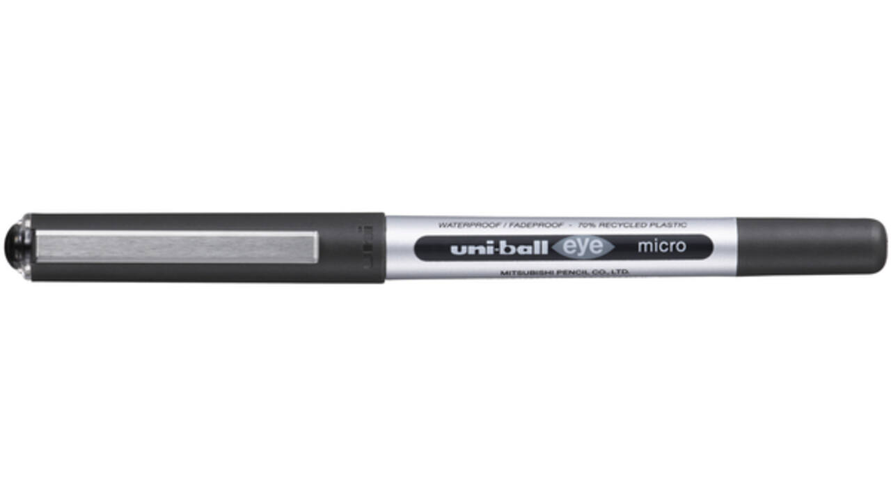 Rollerpen Uni-ball Eye eco 150E fijn zwart