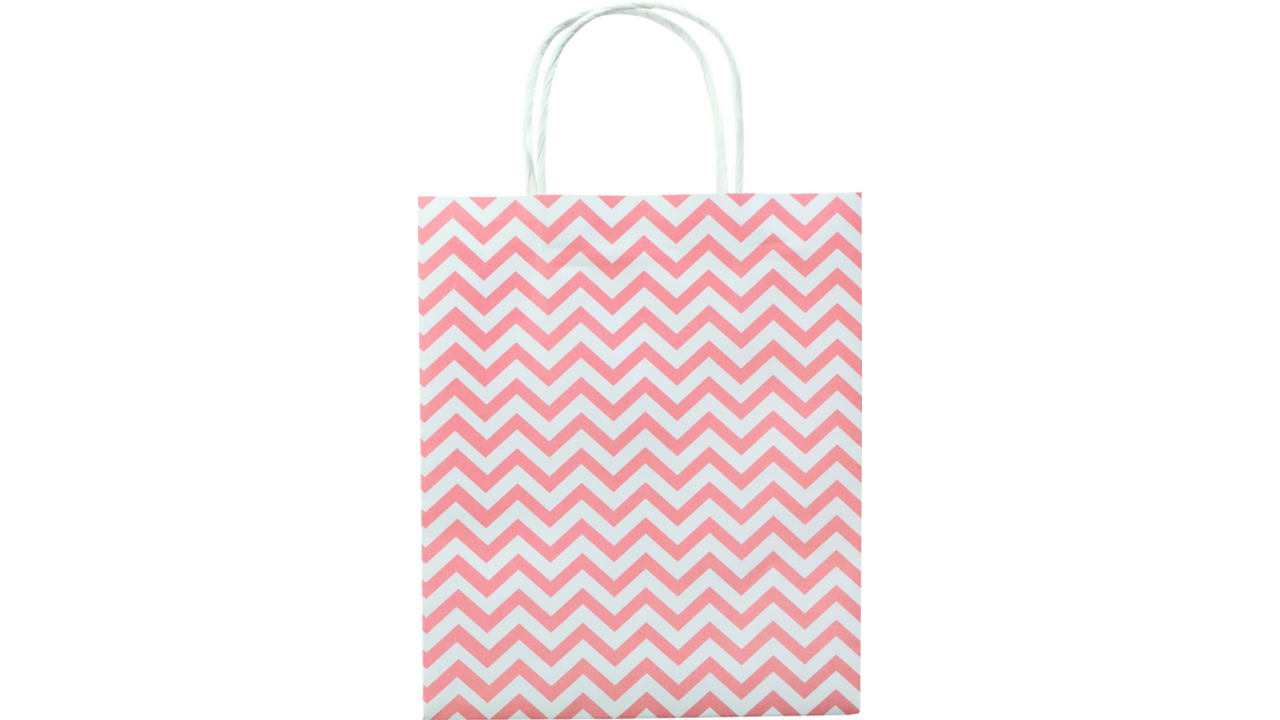 Tas met handvat Folia kraftpapier 115gr 18x21x8cm wit set à 3 dessins