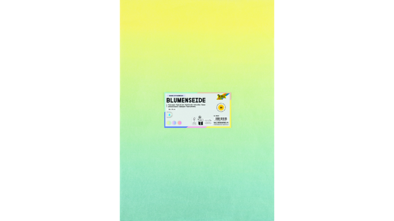 Zijdevloeipapier Folia Gradient 50x70cm 20gr 30 vel