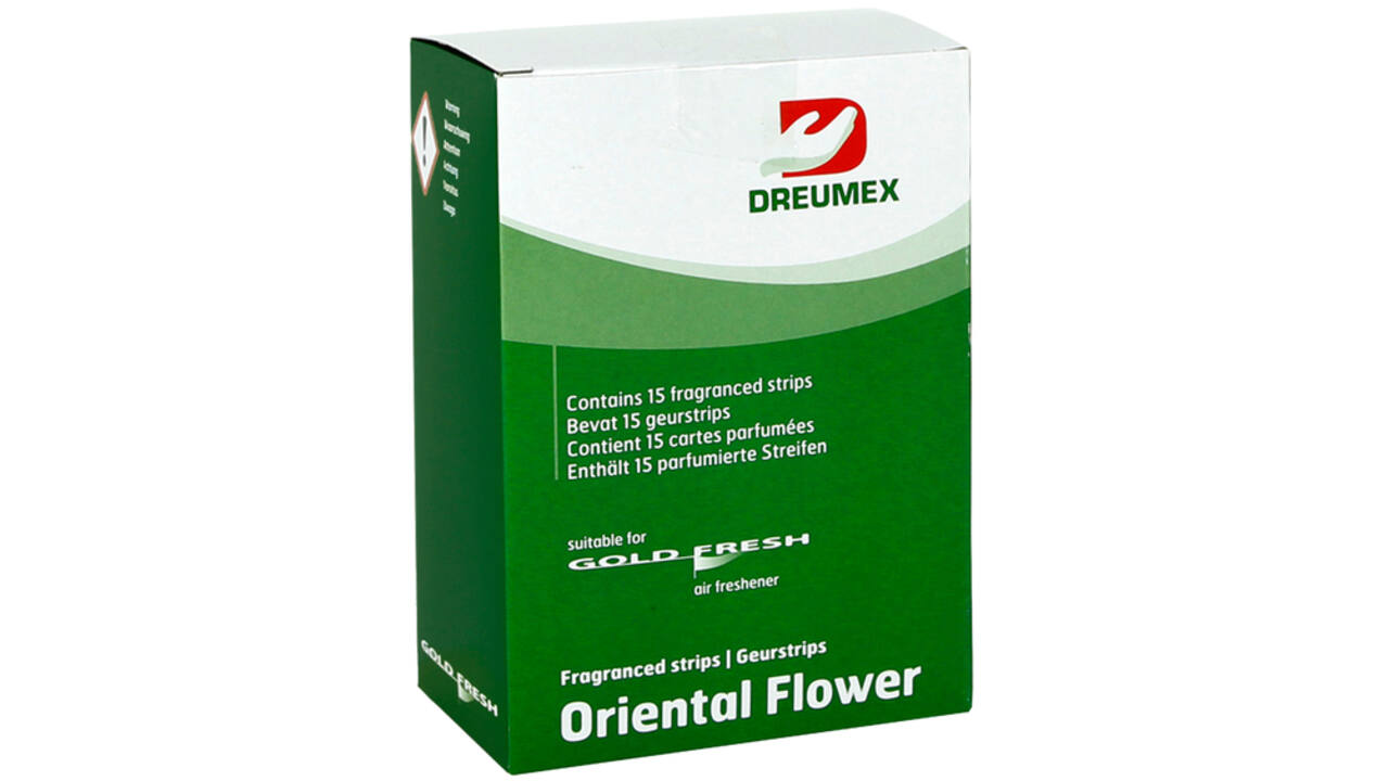 Luchtverfrisser Dreumex Gold Fresh Oriental Flower 15 strips
