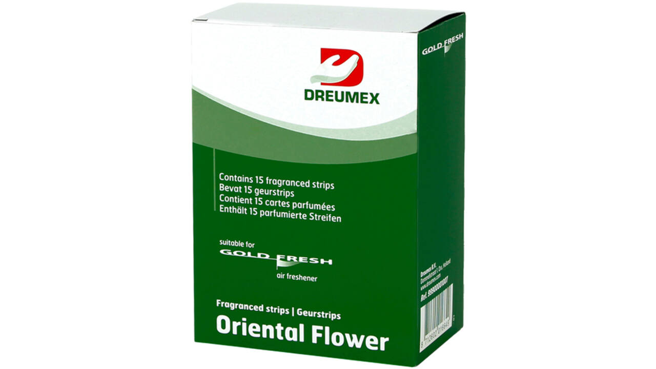 Luchtverfrisser Dreumex Gold Fresh Oriental Flower 15 strips