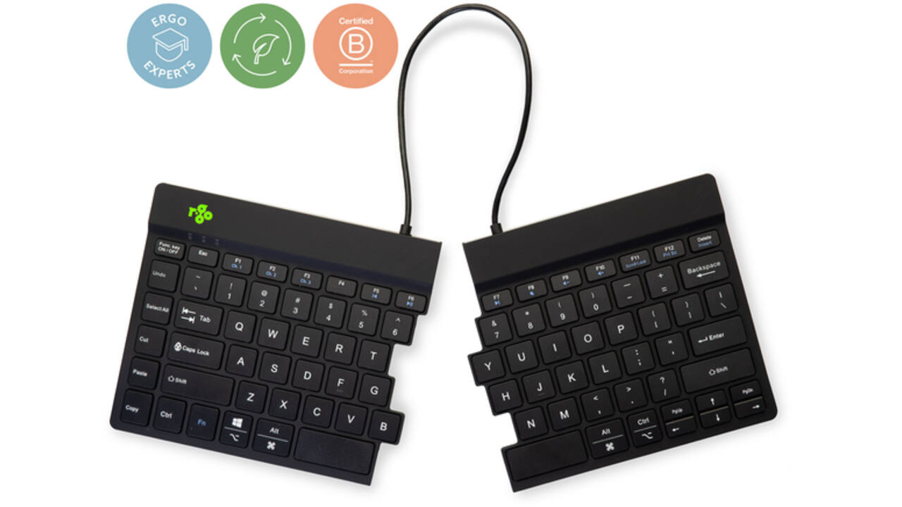 Toetsenbord R-Go Split Break QWERTY WL zwart