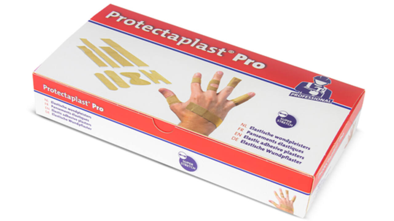 Elastische pleisters bruin Protectaplast 180x20mm 100stuks
