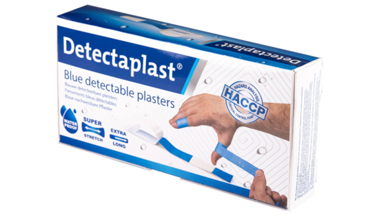 Waterafstotende blauwe pleister Detectaplast 180x20mm