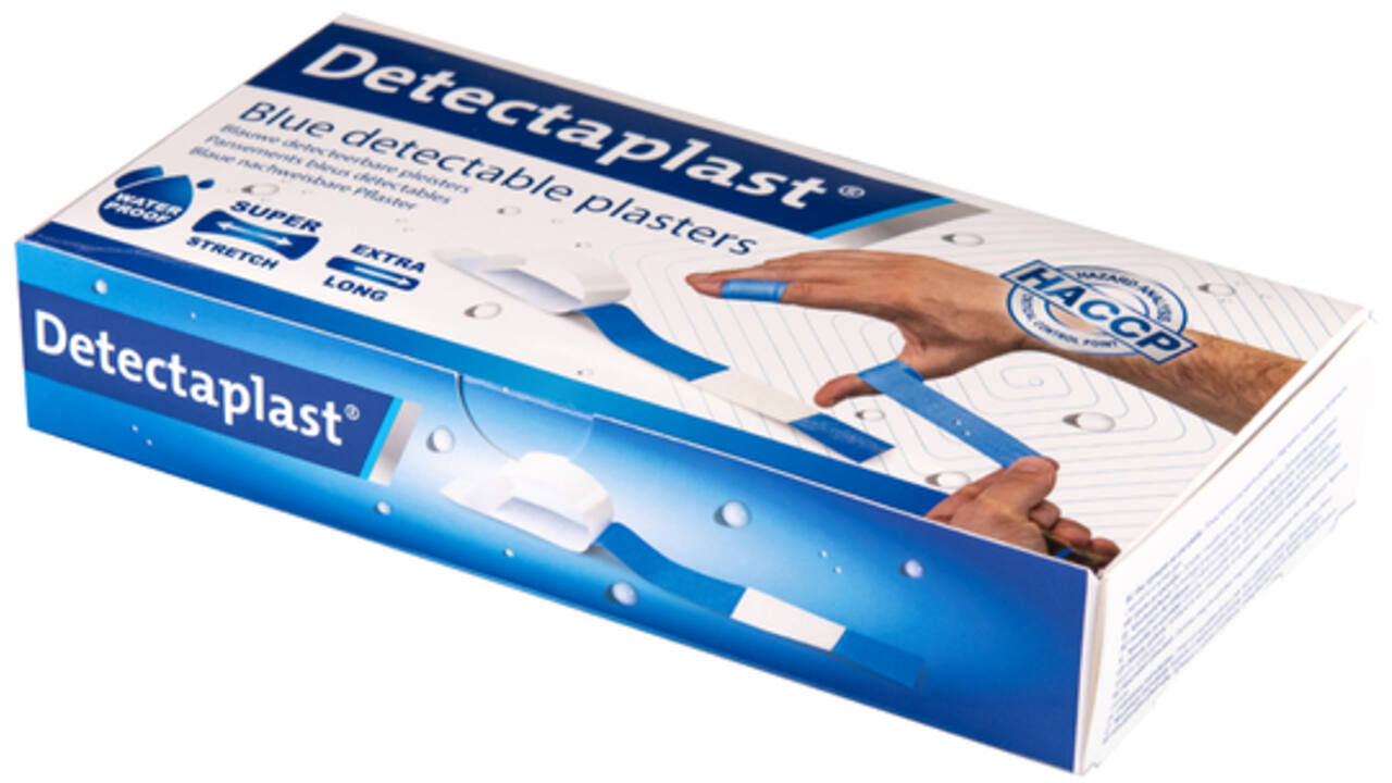 Waterafstotende blauwe pleister Detectaplast 180x20mm