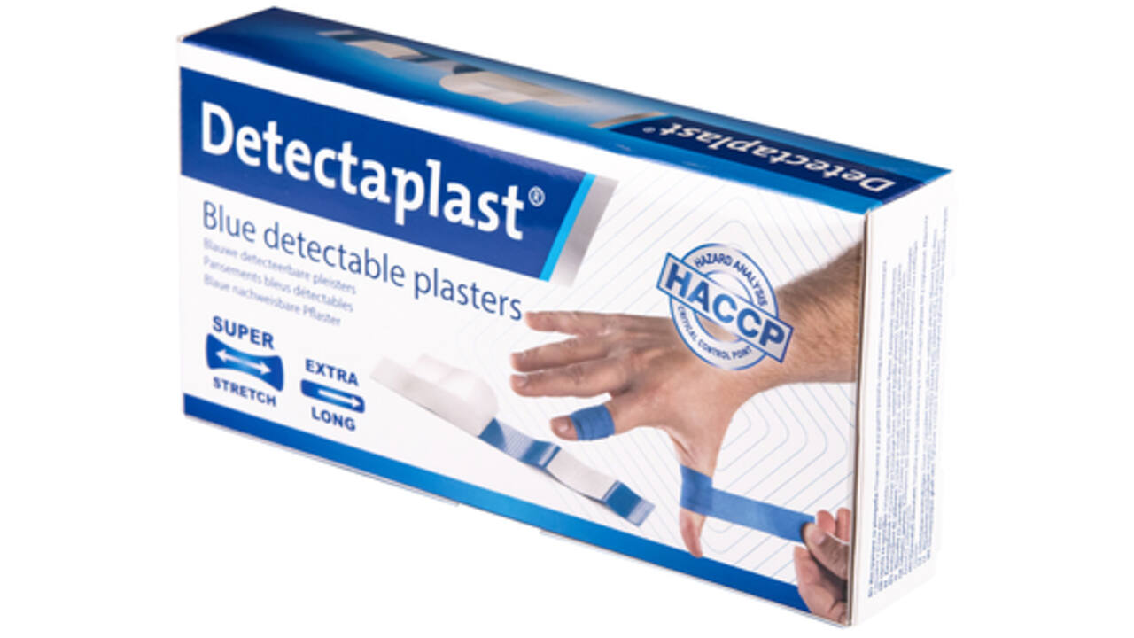 Elastische blauwe textielpleister Detectaplast 180x20mm