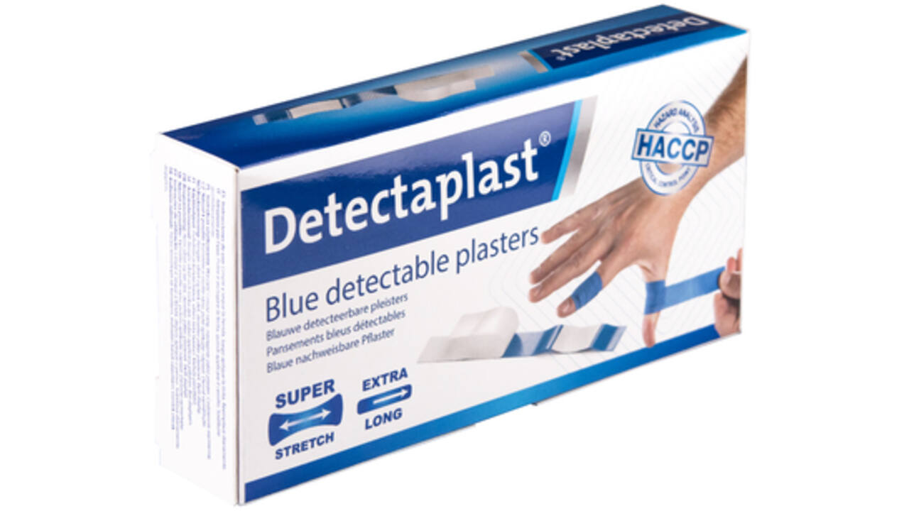 Elastische blauwe textielpleister Detectaplast 180x20mm