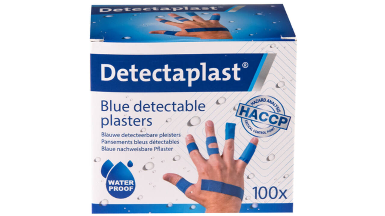 Waterafstotende blauwe pleister Detectaplast assorti
