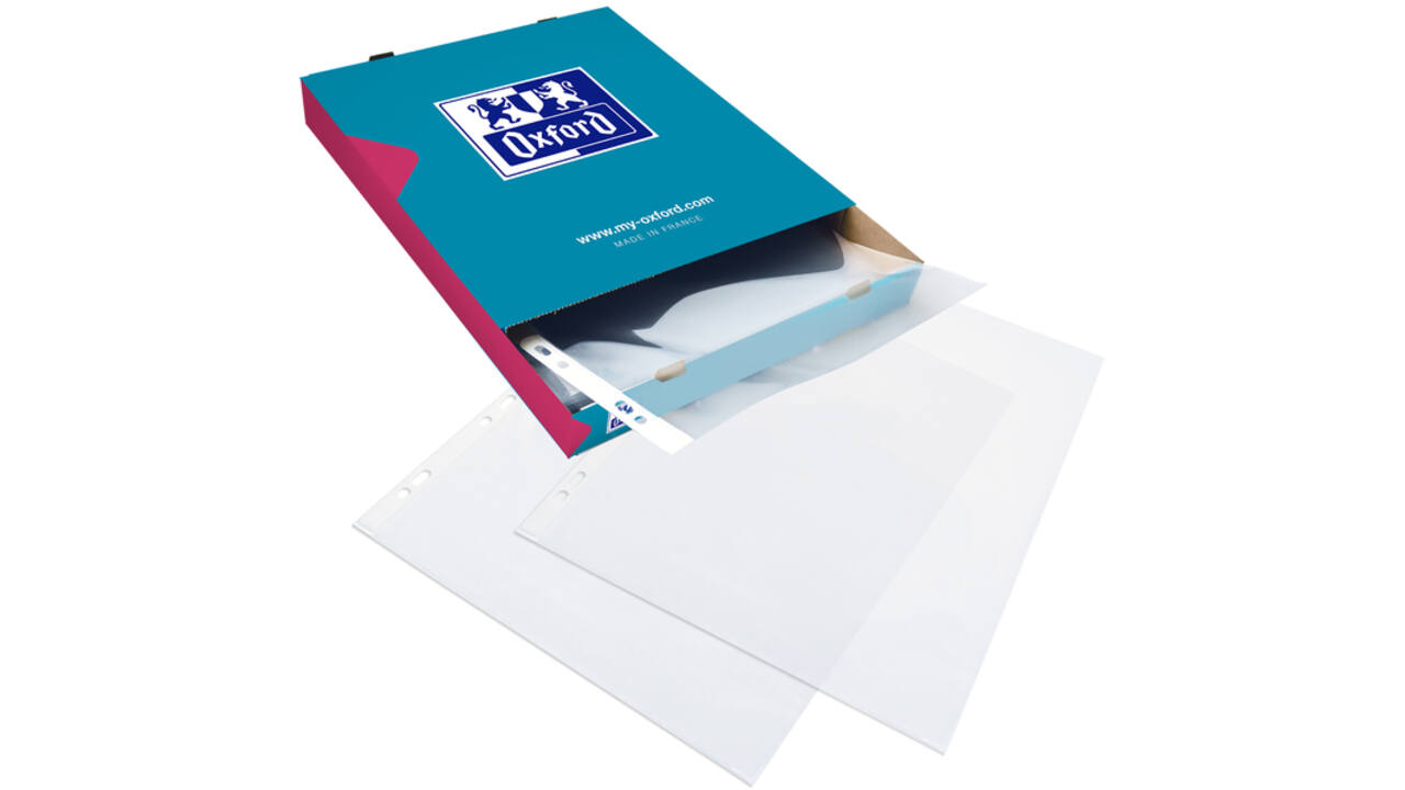 Showtas Oxford A4 PP 90µ glashelder 100 stuks