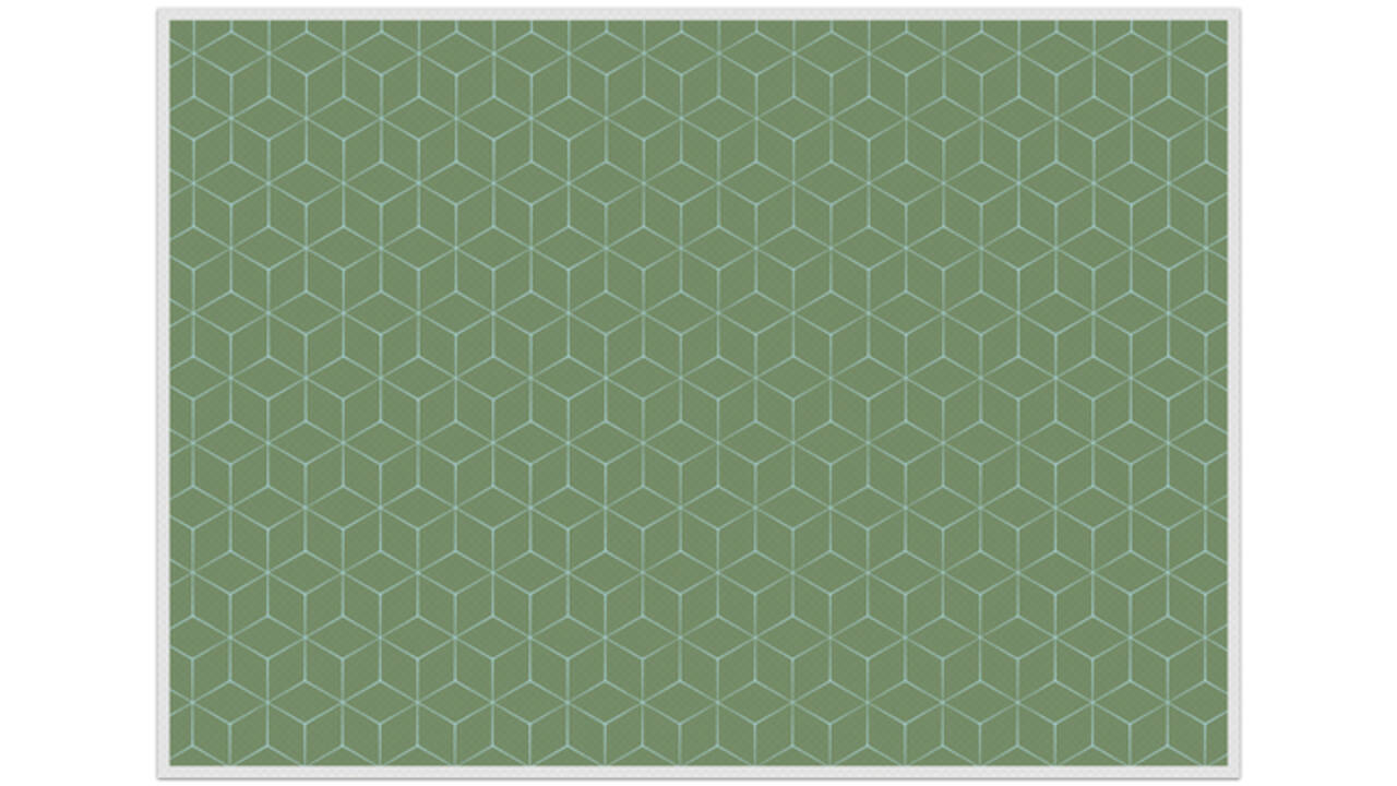 Placemat IEZZY hexagon groen