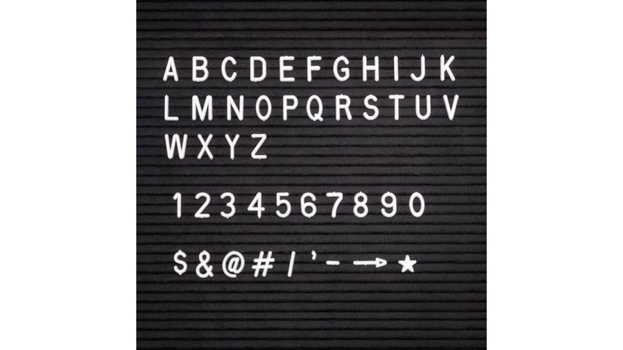 Letterbord IEZZY 40x60cm zwart hout