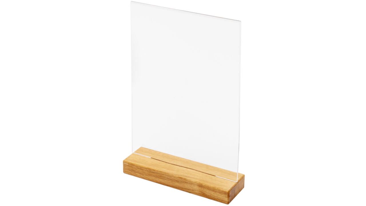 Menukaarthouder IEZZY tafeldisplay A4 hout