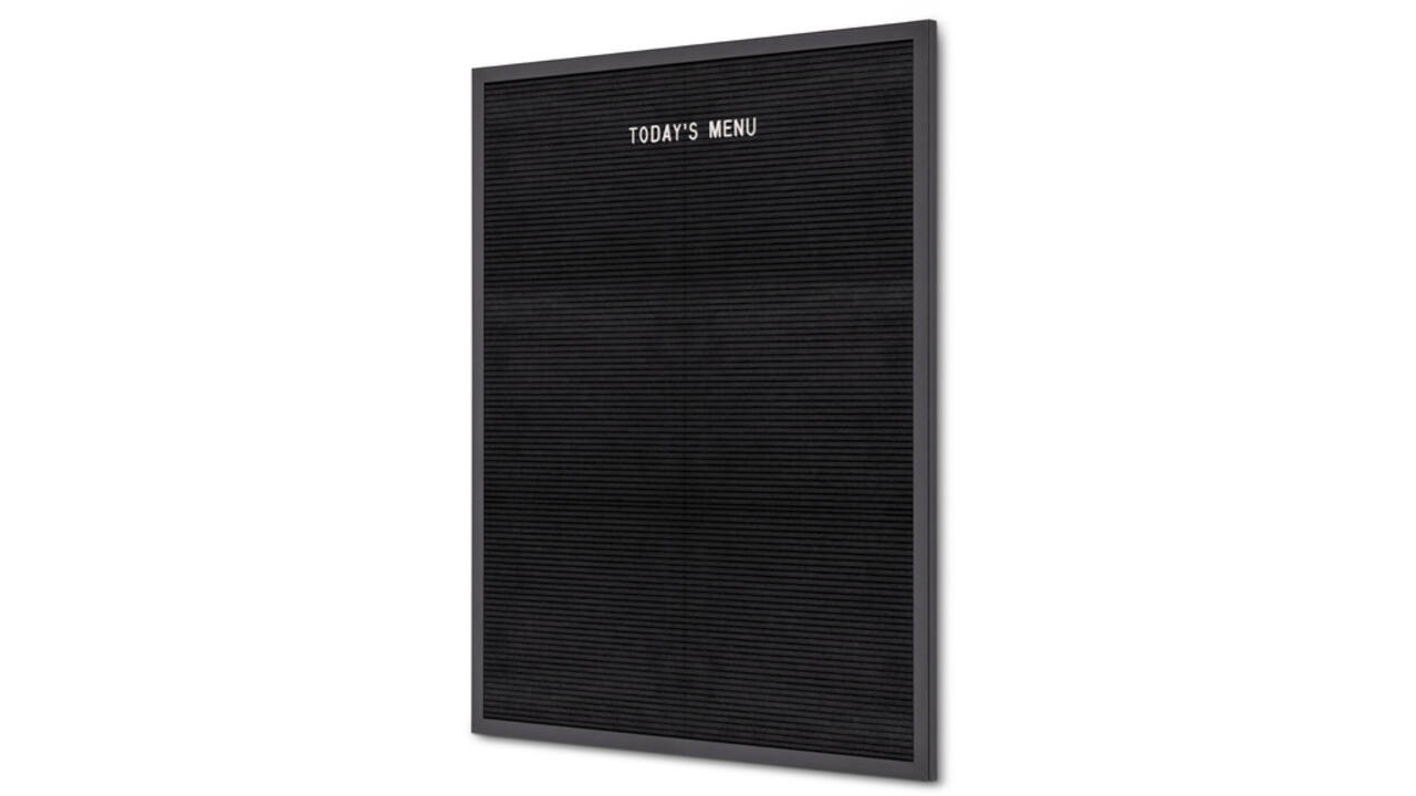 Letterbord IEZZY 60x80cm zwart hout