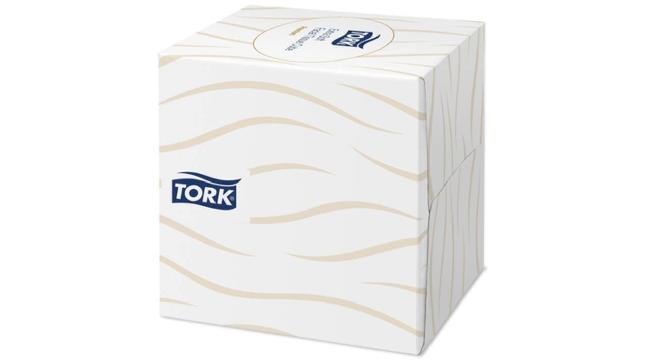 Facial tissues Tork extra zacht premium 2-laags 100vel kubus wit 140278