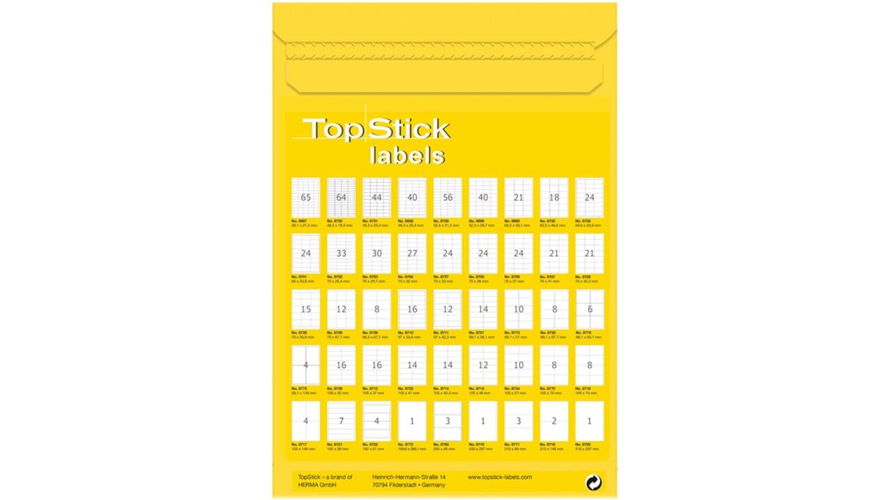 Etiket Office 105x42.3mm 1400 stuks