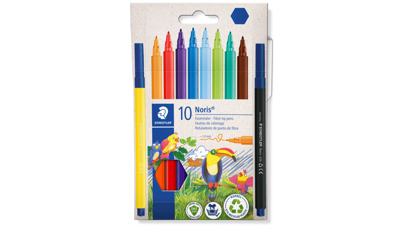 Kleurstift Staedtler Noris 326 kartonnen etui 10 kleuren