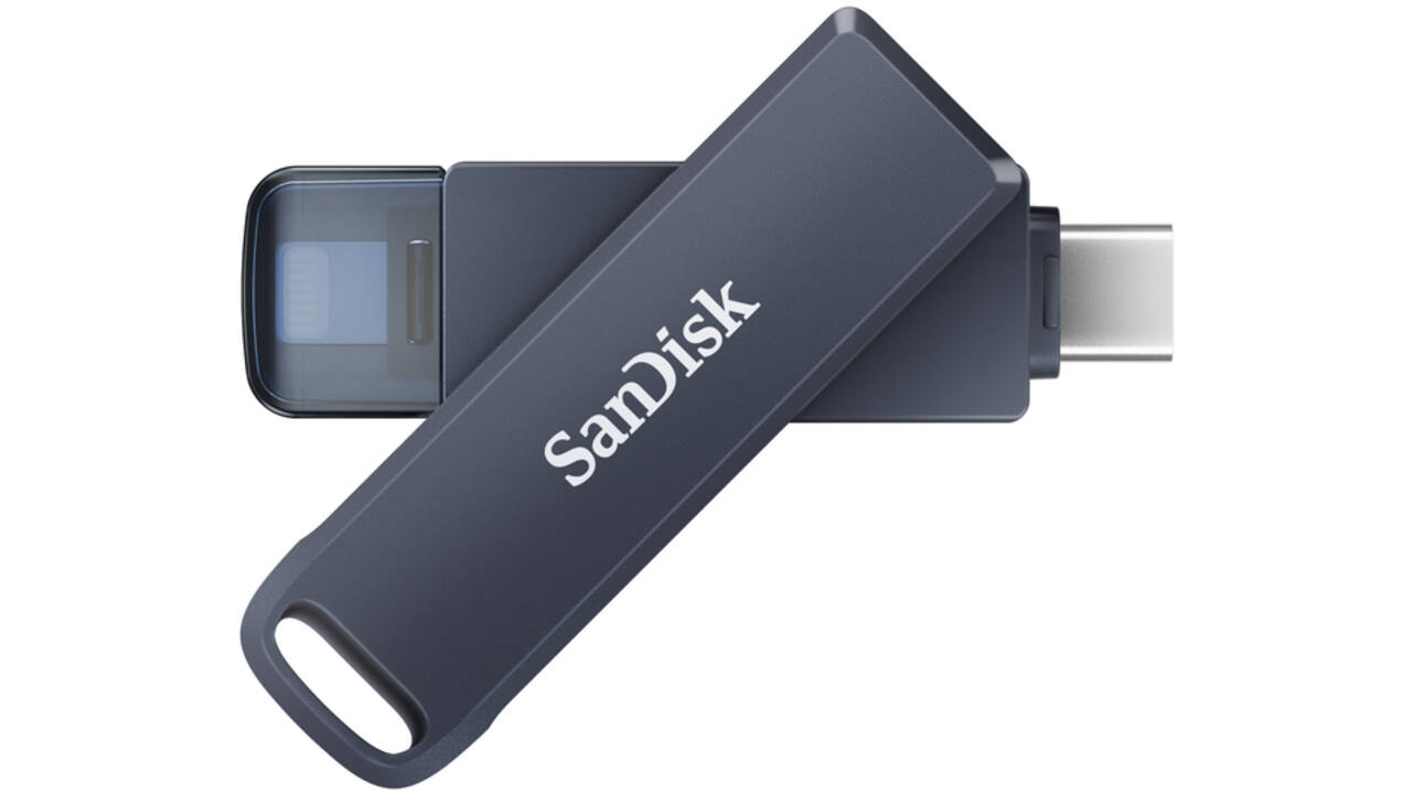 Phone Drive 256GB lightning- USB-C blauw