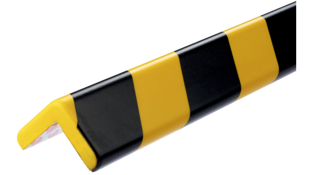 Beschermingsprofiel Durable C35 hoek 1m geel zwart